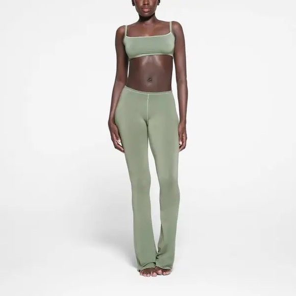 NWTS SKIMS WASHED MODAL JERSEY FLARED LEGGINGS MINERAL | L/XL - Picture 2 of 11